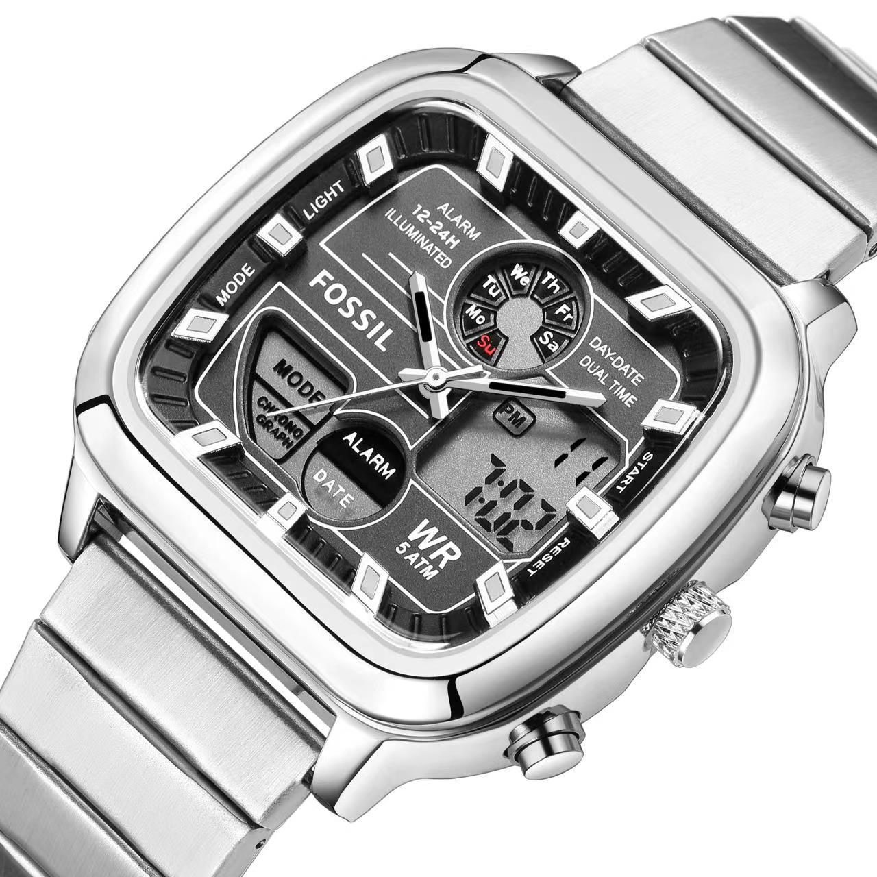 Hot selling New Model Men's Fossil  Analog-Digital Watch in uniquely designed to provide artistic balance